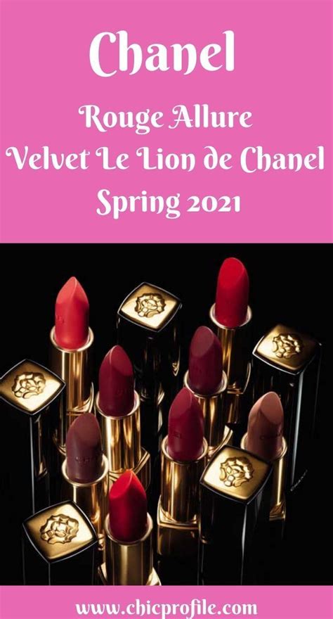 chanel rouge allure velvet le lion de chanel spring 2021|Best of Chanel Spring 2021 Collection .